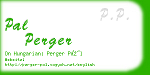 pal perger business card